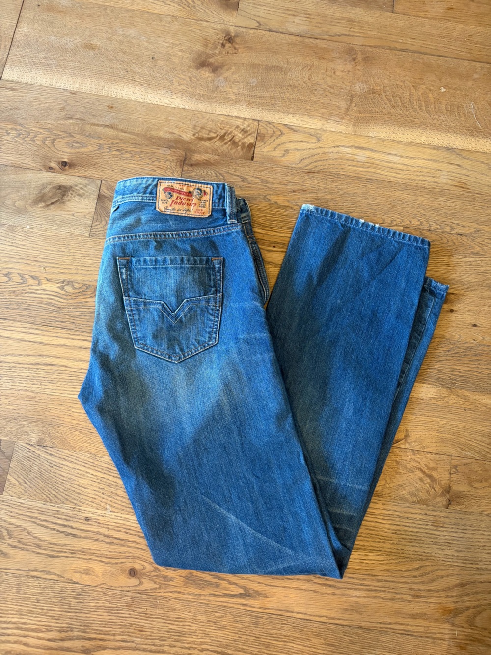 Diesel Larkee Regular Straight Jeans 100% Cotton 33/34 inseam